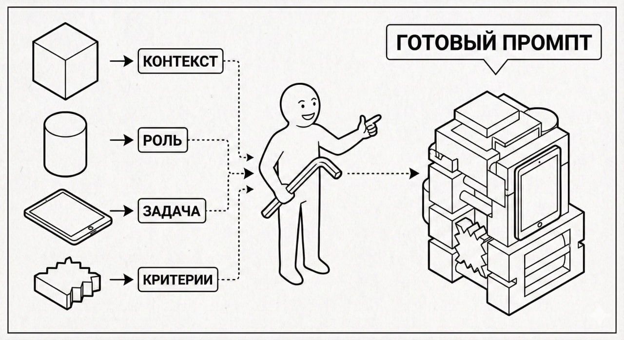 Иллюстрация к посту «Обещанный супер-промпт для создания… других промптов. Забирайте!»